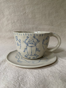 Tasse à thé "Le chant du coléoptère"